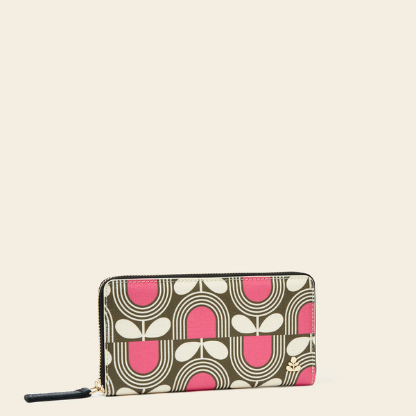 Forget Me Not Wallet - Striped Tulip Fuchsia