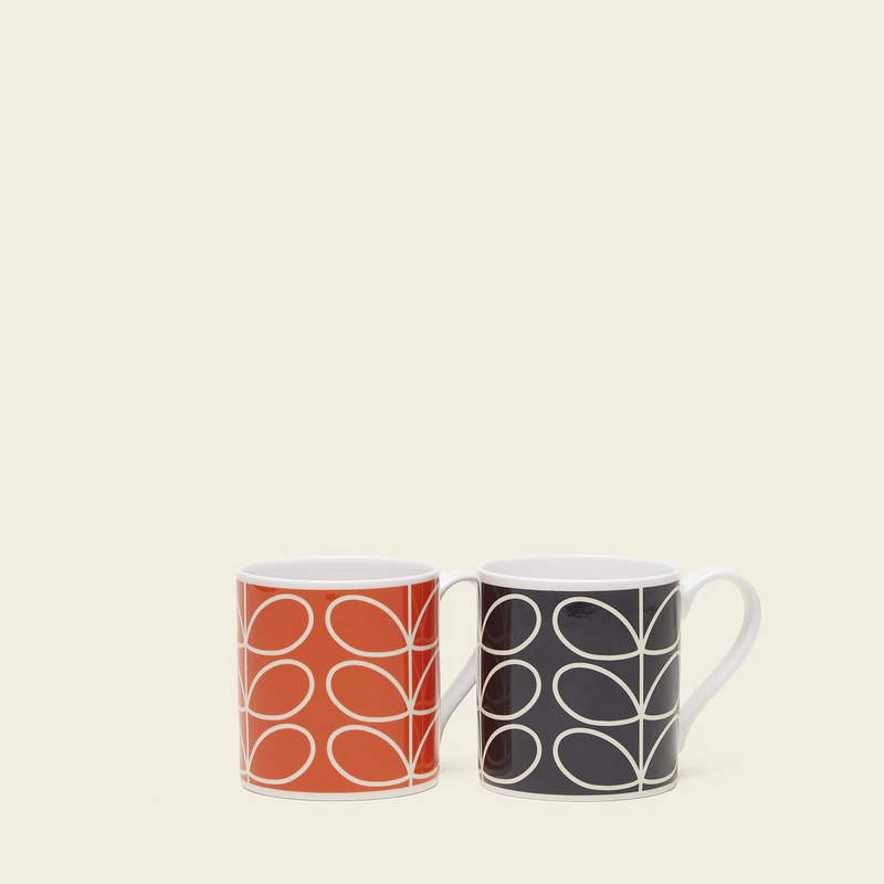 Mug Set of 2 - Linear Stem O&G