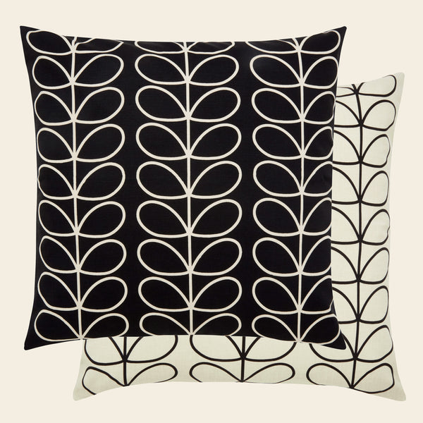 Small Linear Stem Cushion - Monochrome