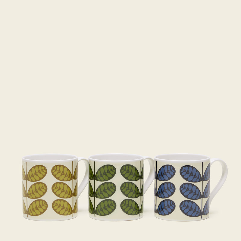 Mug Set of 3 - Botanica Stem