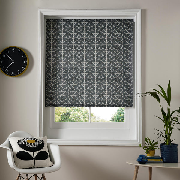 Ready Made Roller Blinds Linear Stem Cool Grey