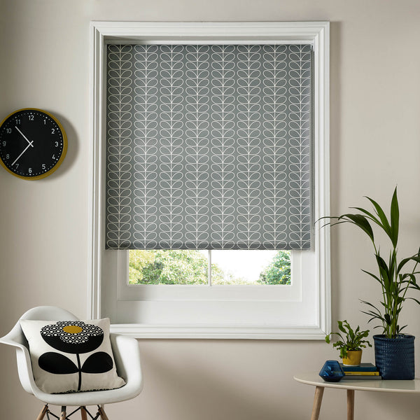 Ready Made Roller Blinds Linear Stem Silver